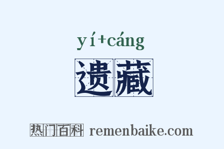 遗藏是什么意思的图片